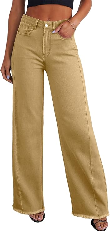 Sidefeel Women's Wide Leg Jeans High Waisted