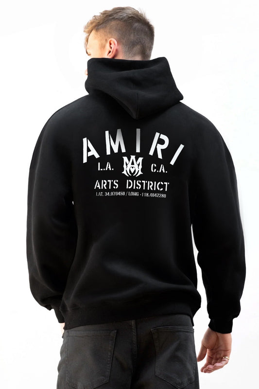 Amri Arts District Slogan Men's Fleece Hoodie